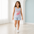 Dreamy Unicorn Top & Shorts Set – Powder Blue