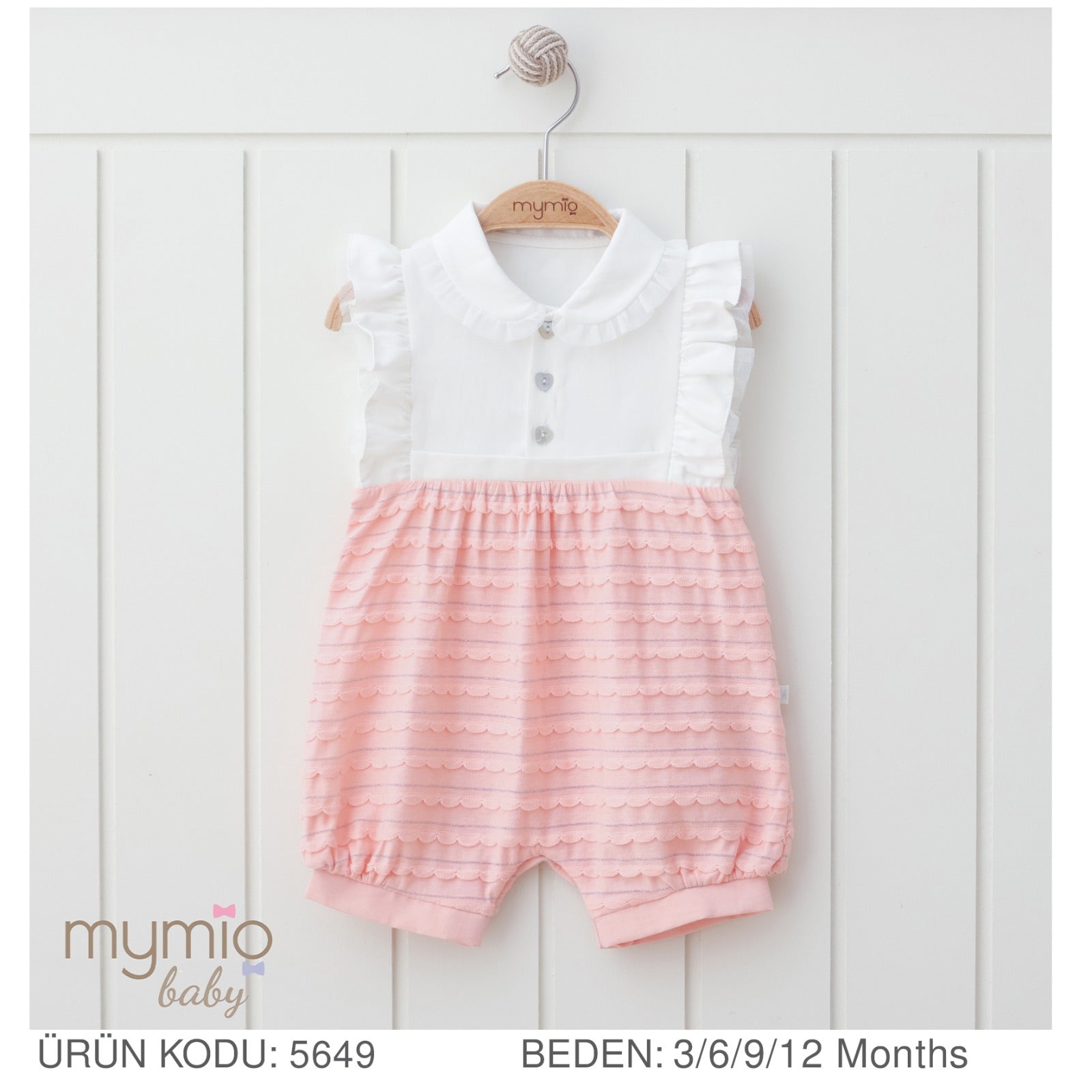Pink & White Baby Romper