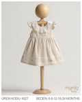 Ivory Floral Embroidered Dress