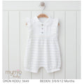 White Baby Romper
