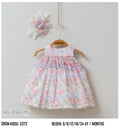 Pastel Floral Dress with Matching Headband