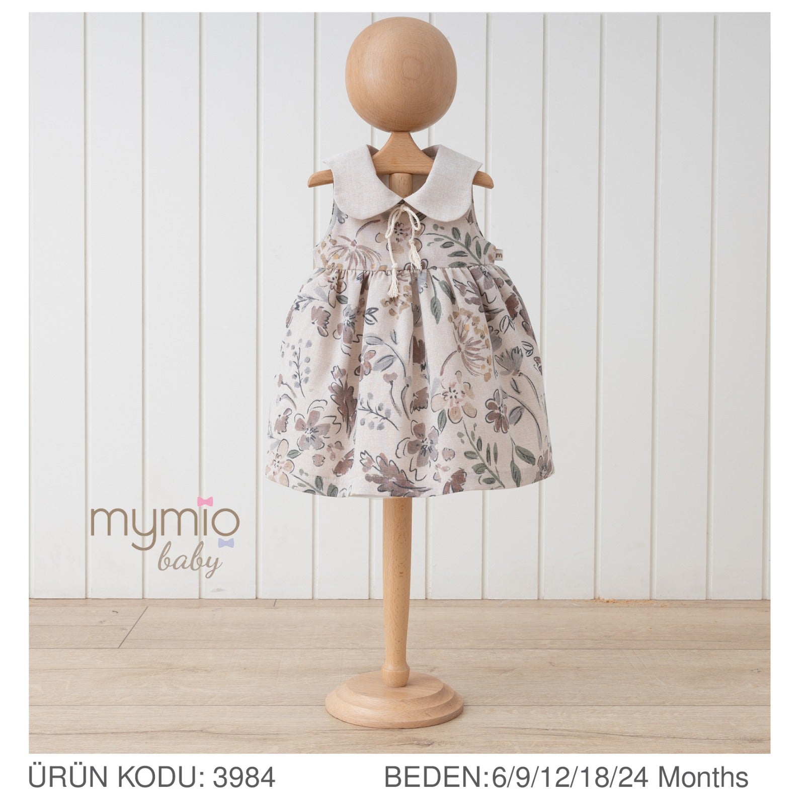Neutral Floral Dress